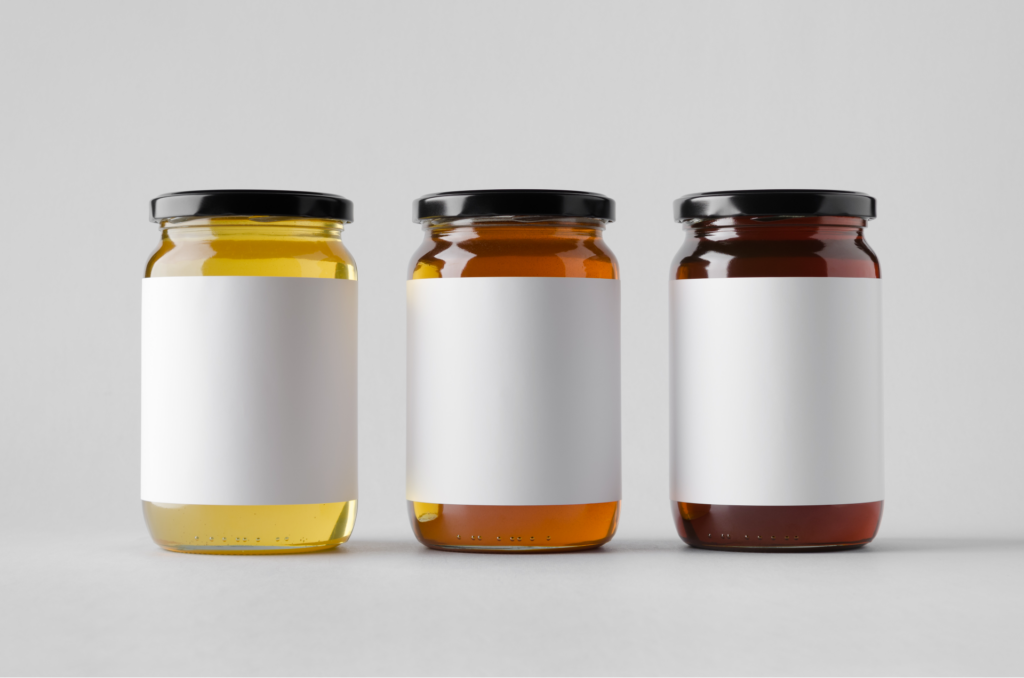 honey jars labels